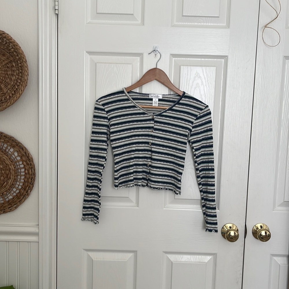 Striped long sleeve shirt